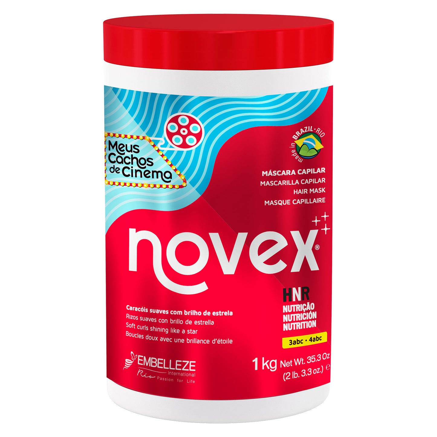 Máscara Capilar Novex Meus Cachos de Cinema 1kg