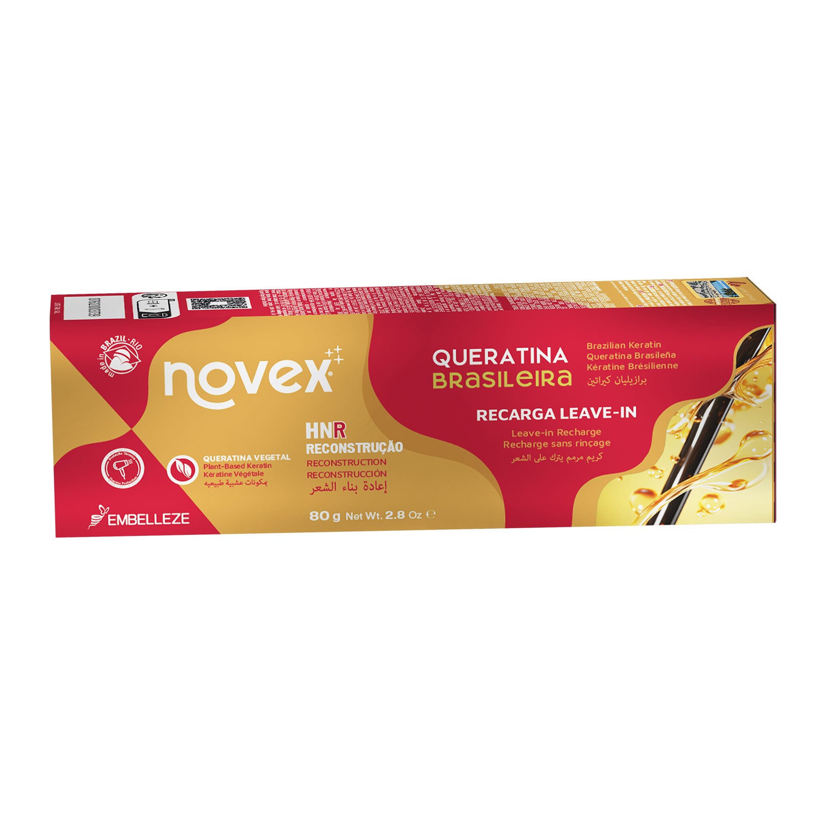 Recarga Novex Queratina Brasileira 80g